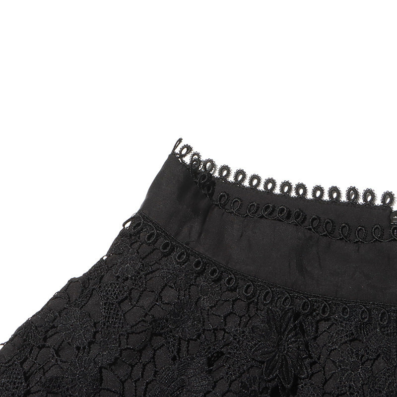 Elegant spring single-breasted shirt ruffled short skirt two-piece suit 19