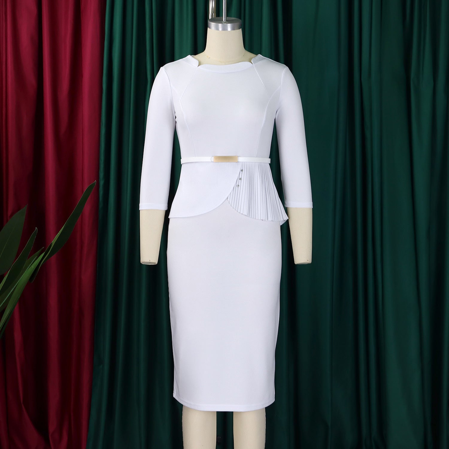 Women's Fashion Ol Chic Elegant Bodycon African Dress 12