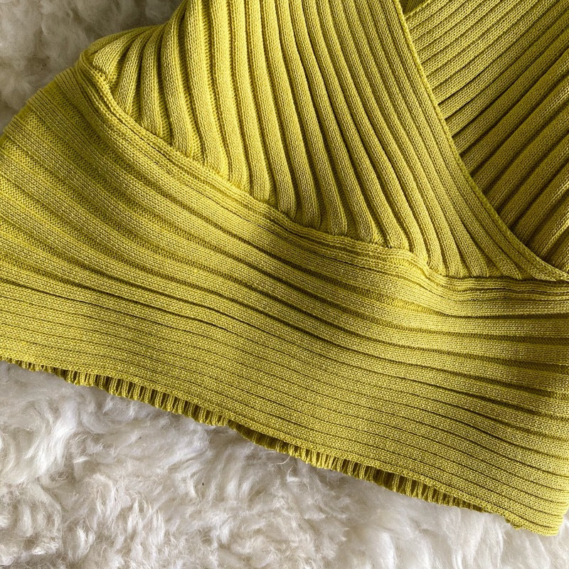 Women Vintage V-Neck Basics Solid Backless Top 21