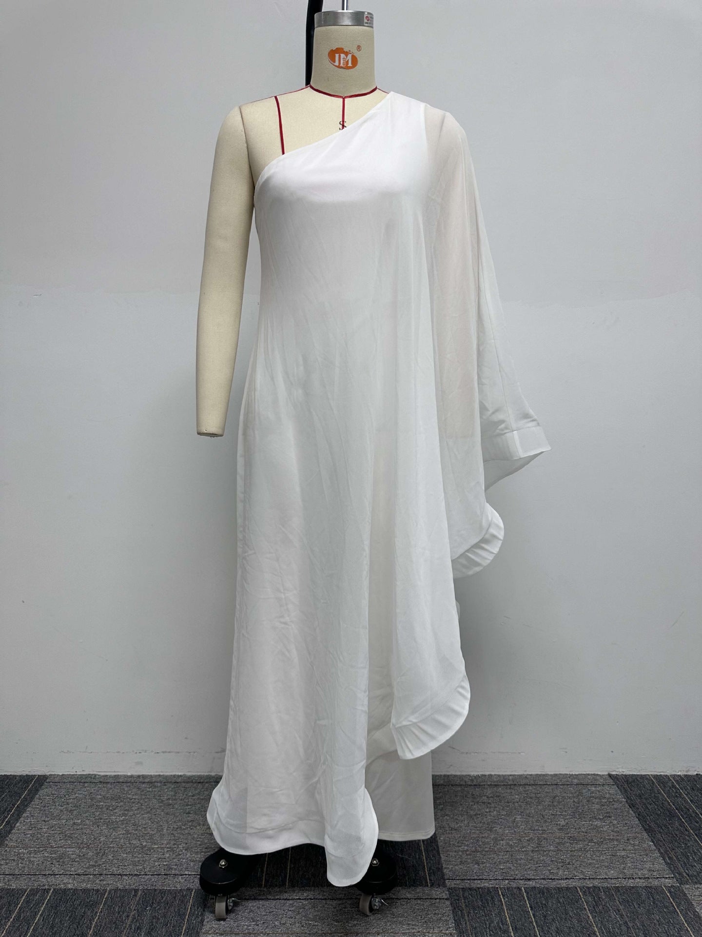 Women Sexy One Shoulder Sleeveless Stretch Jumpsuit 21