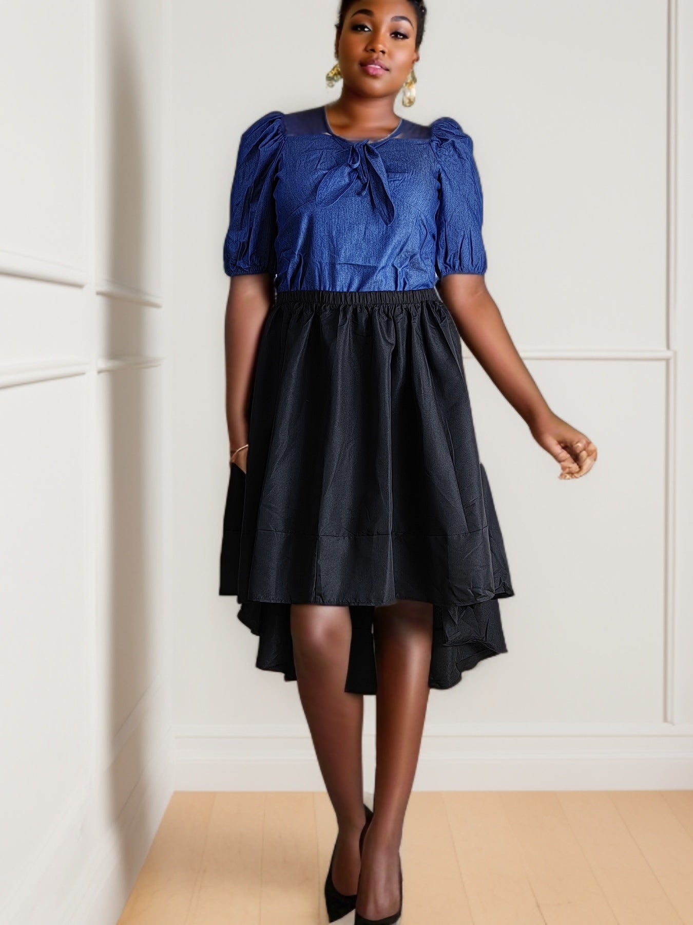 Women's Plus Size Fashionable And Versatile Chic Pleated Skirt 4