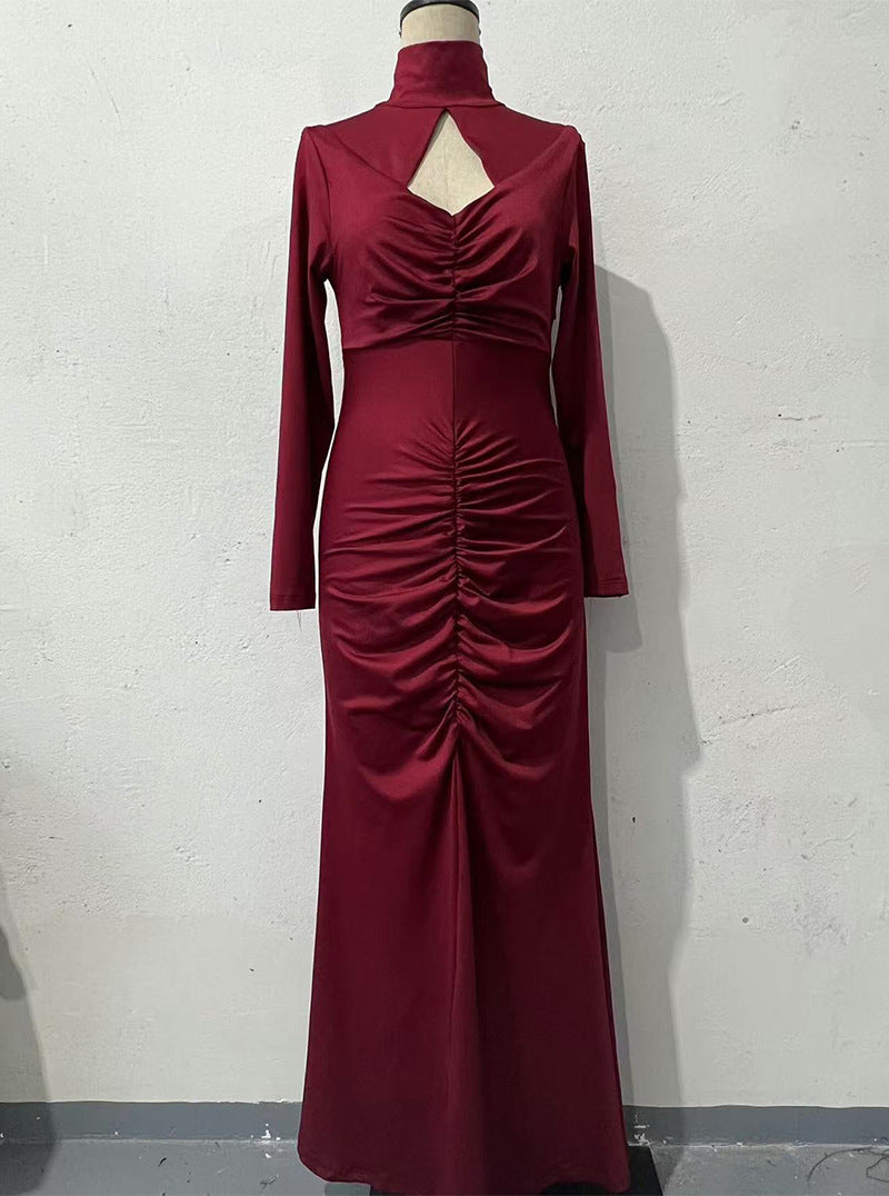 Autumn Slim Backless Slim Waist Bodycon Dress 8