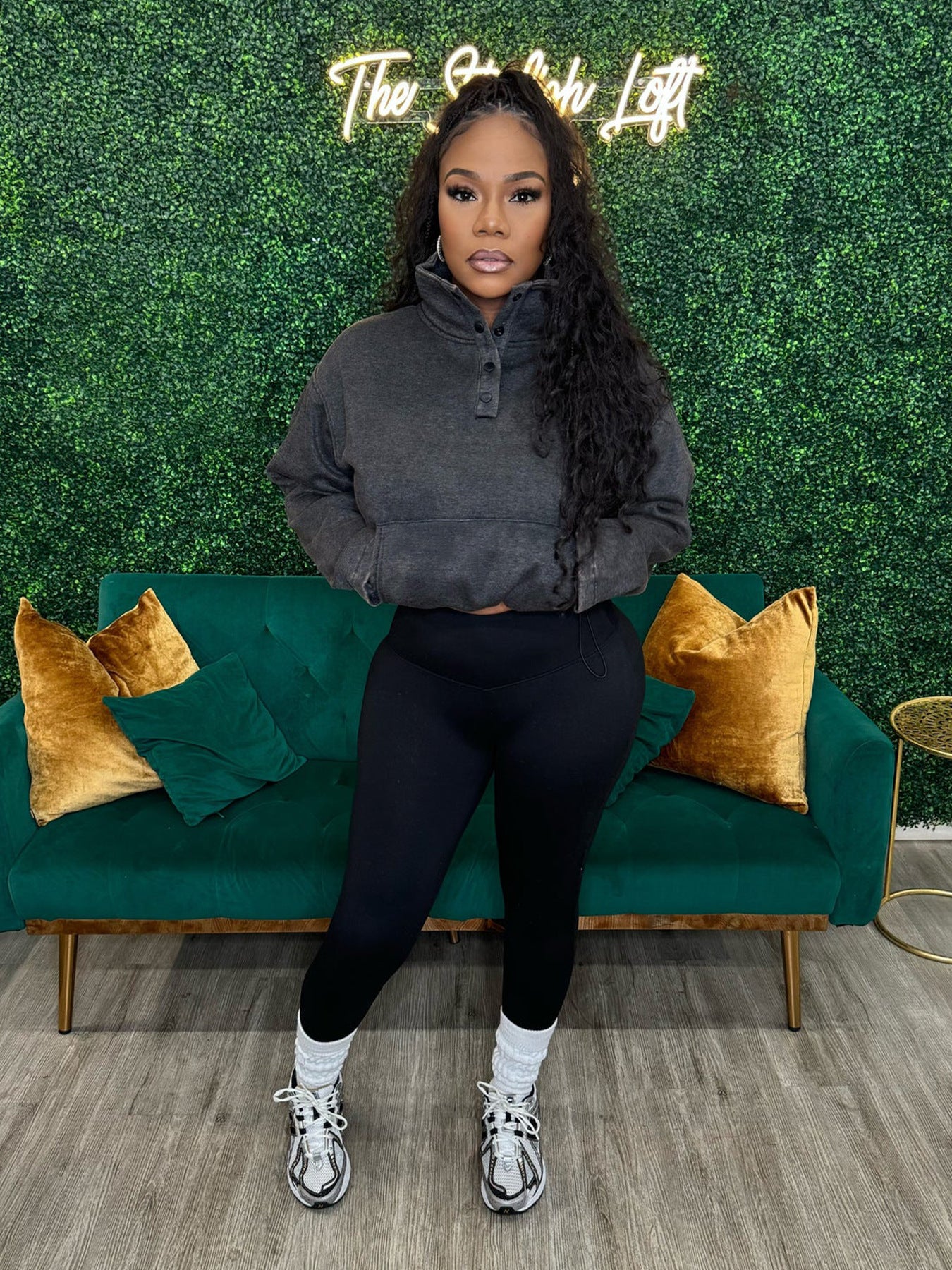 Women Sports Casual Top+Pants Two-piece Set 3