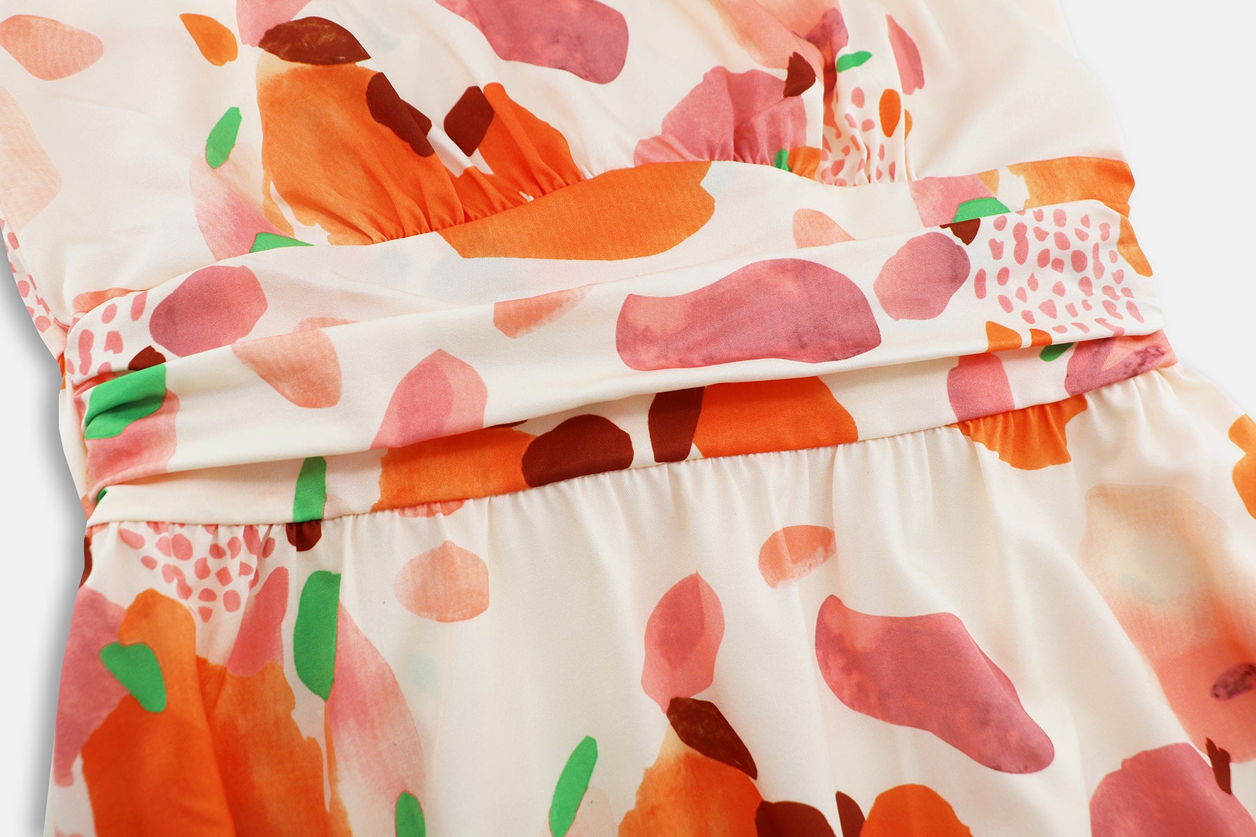 Women Sexy Stand Collar Sleeveless Printed Maxi Dress 23