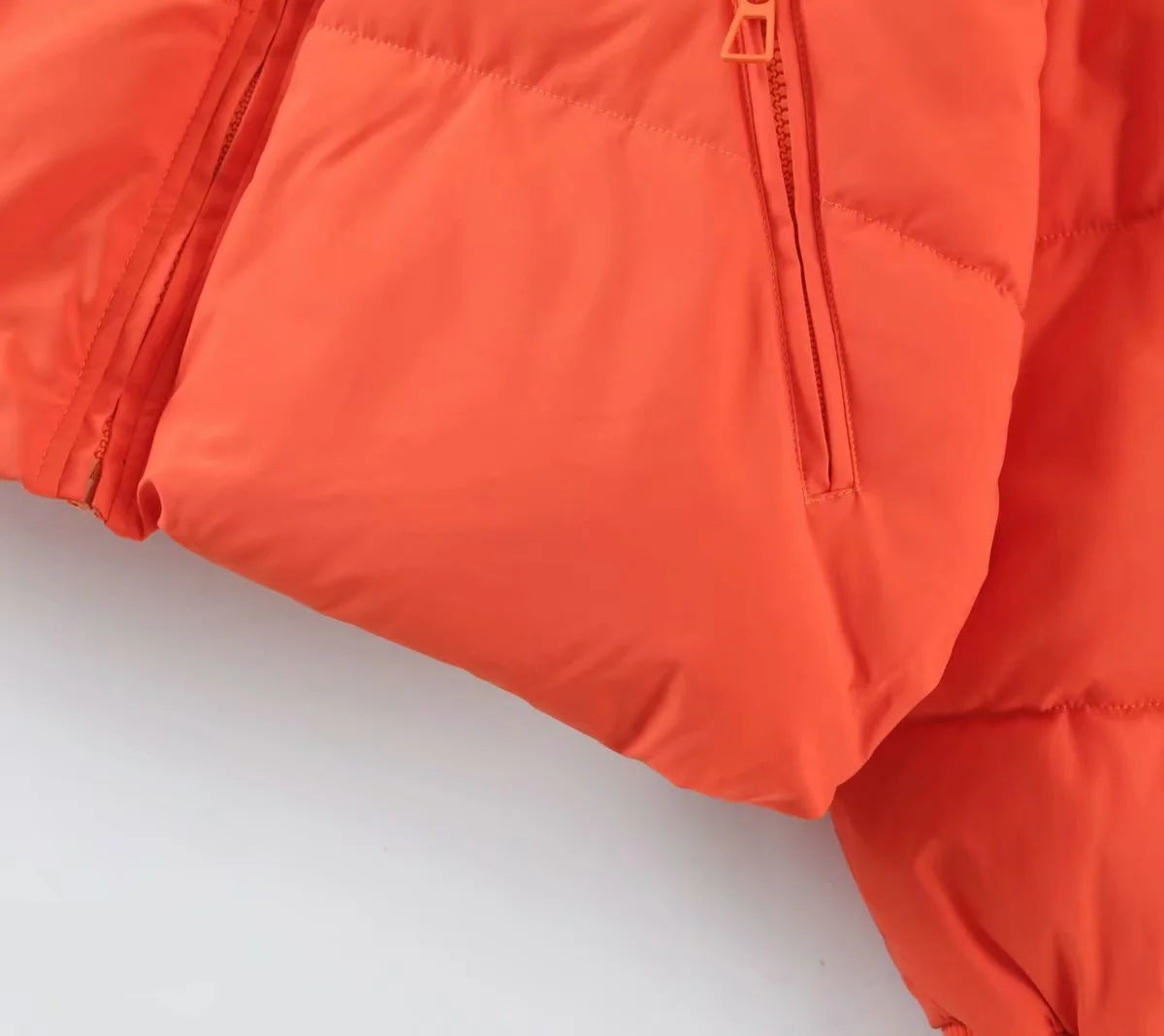 women's winter style fashion Stand Collar zipper pocket warm cotton-padded jacket 58