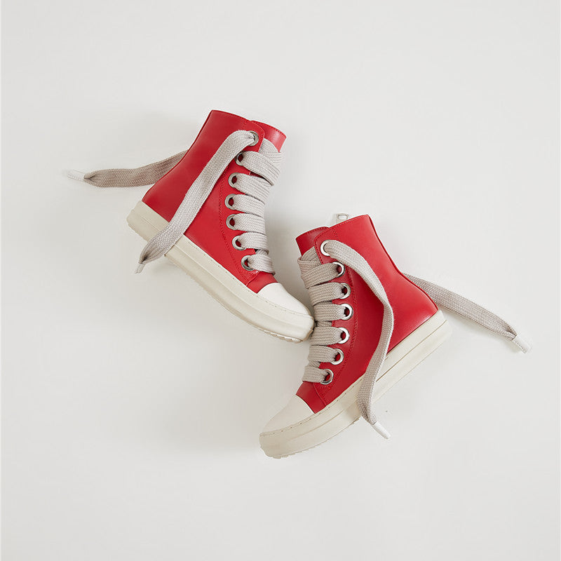 Spring High Top Shoes Thick Shoelaces Men And Women Same Style Couple Sneakers 6