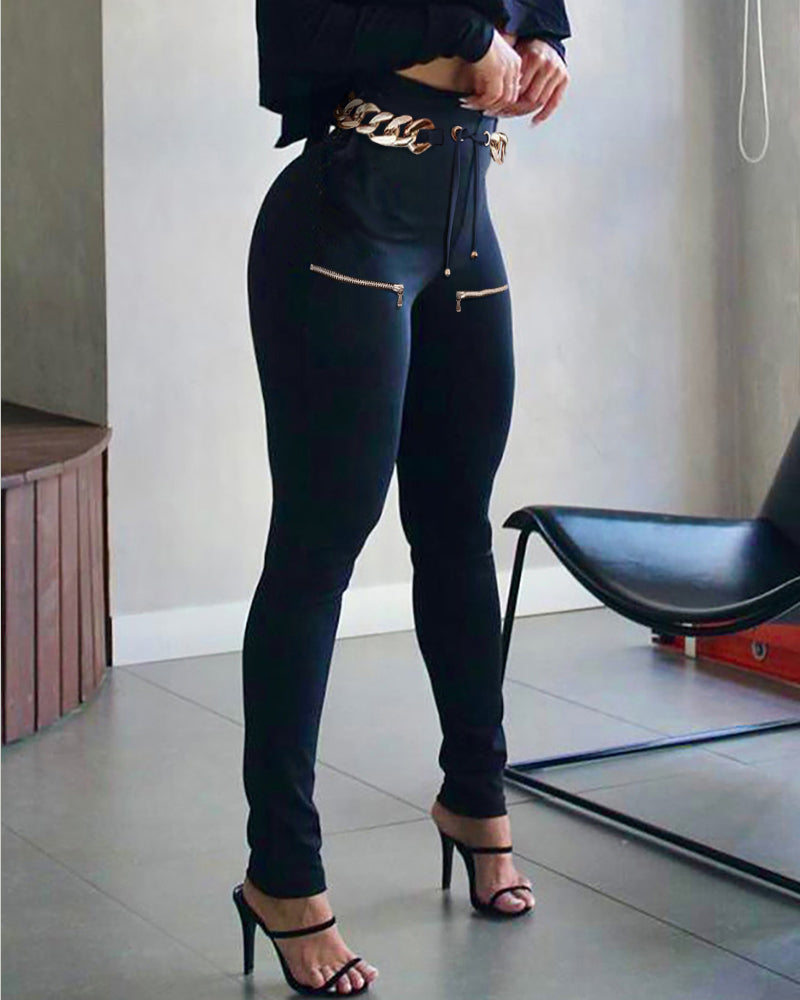 Women Fashion Lace-Up Pants