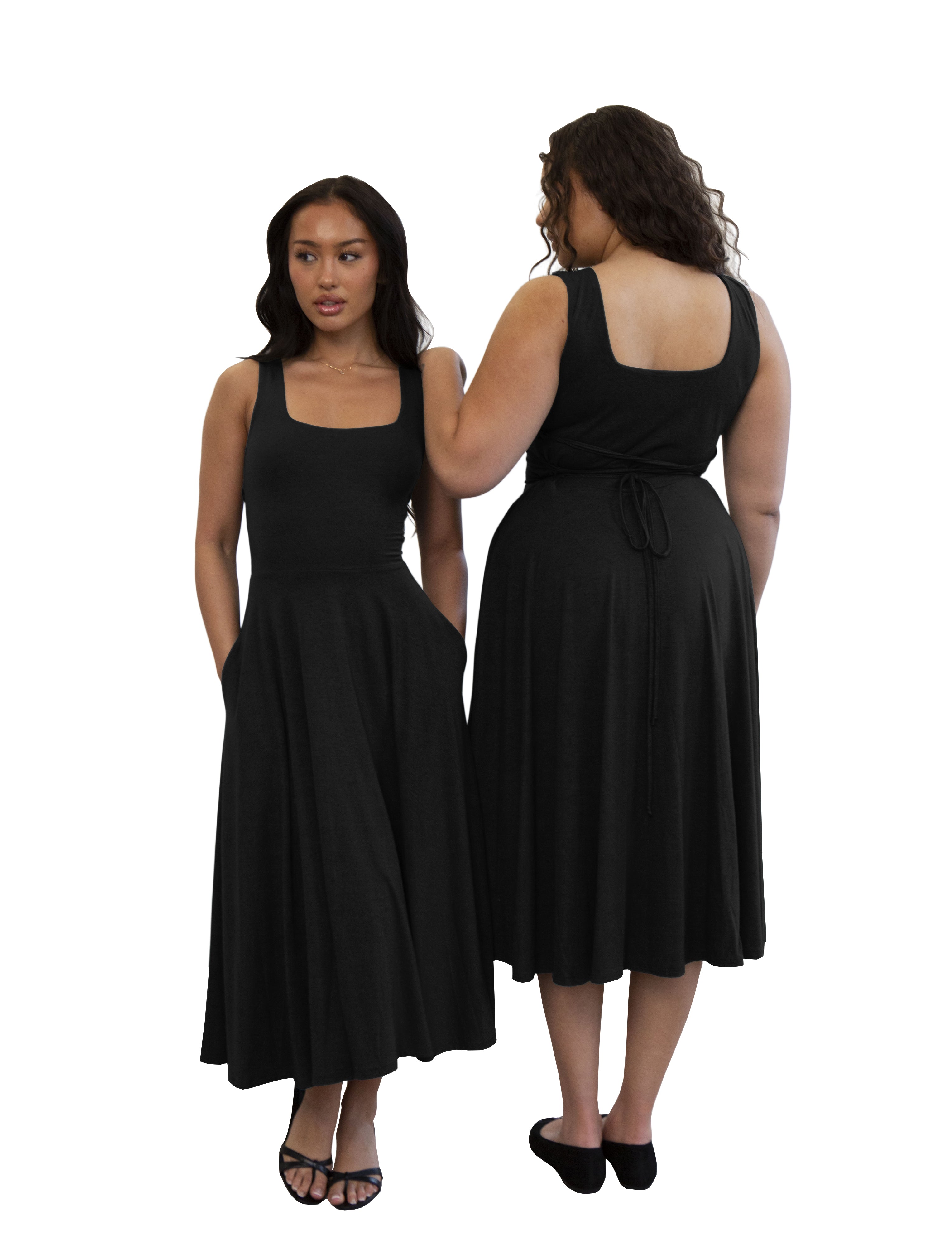 Women Solid Sleeveless Dress 11