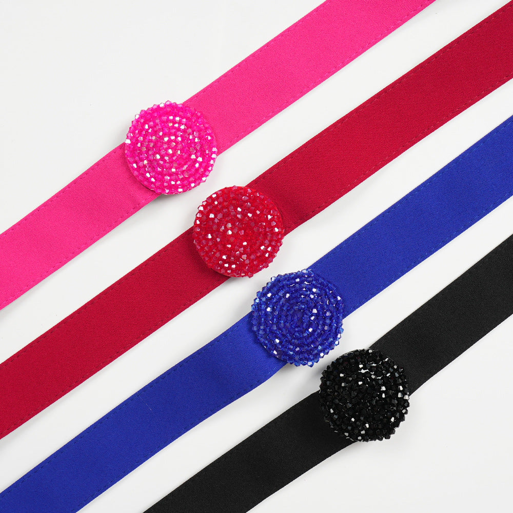 Plus-Size African Women Career Elegant Dress with Belt 25