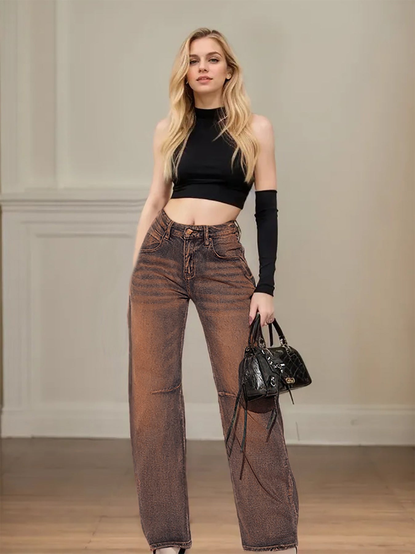 Women Stretchy Denim Pants 5