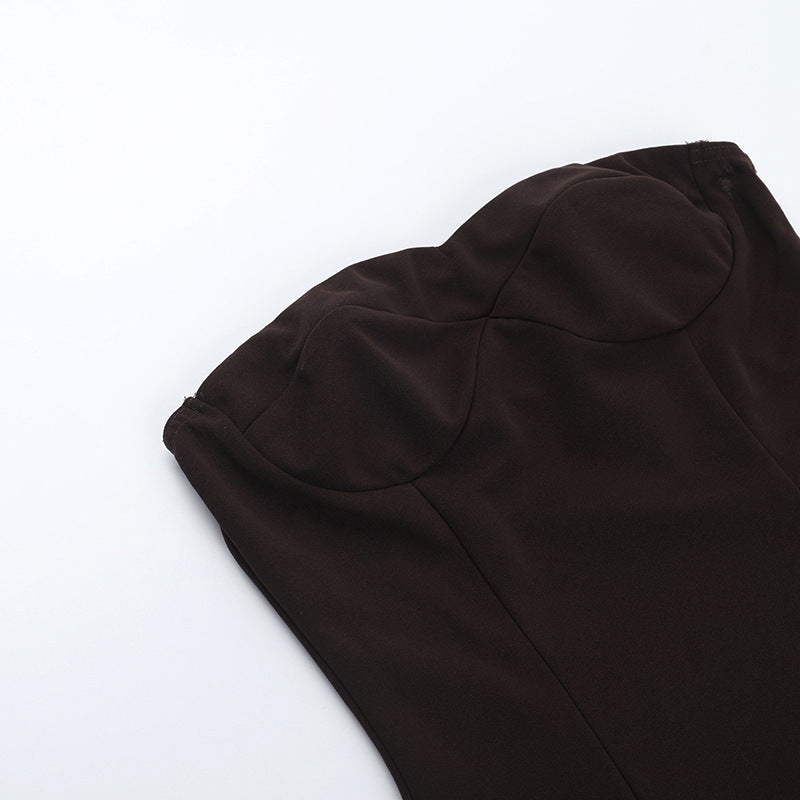 Summer Ruffle Strapless Mini Dress 8