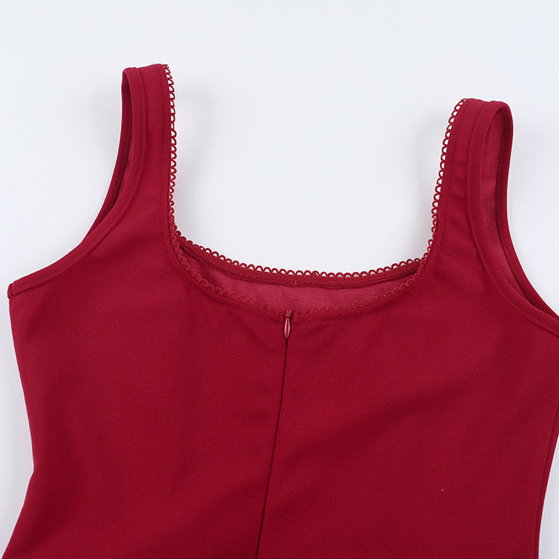 Women Sexy U-neck Dress 19