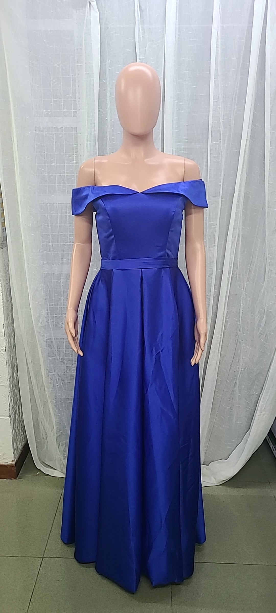 Ladies Off Shoulder French Elegance Formal Party Evening Dress 11