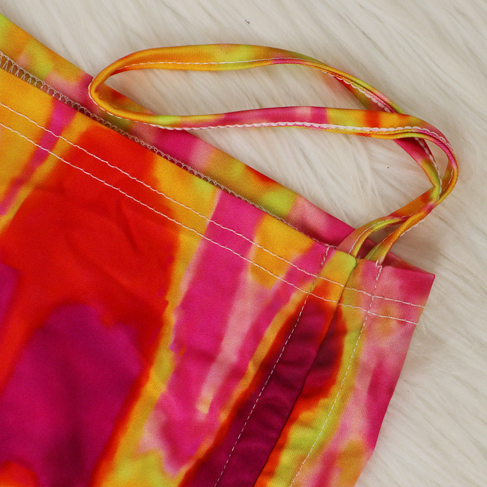 Print Hooded Zipper Long Sleeve Top Shorts Women's Casual Tracksuit 25