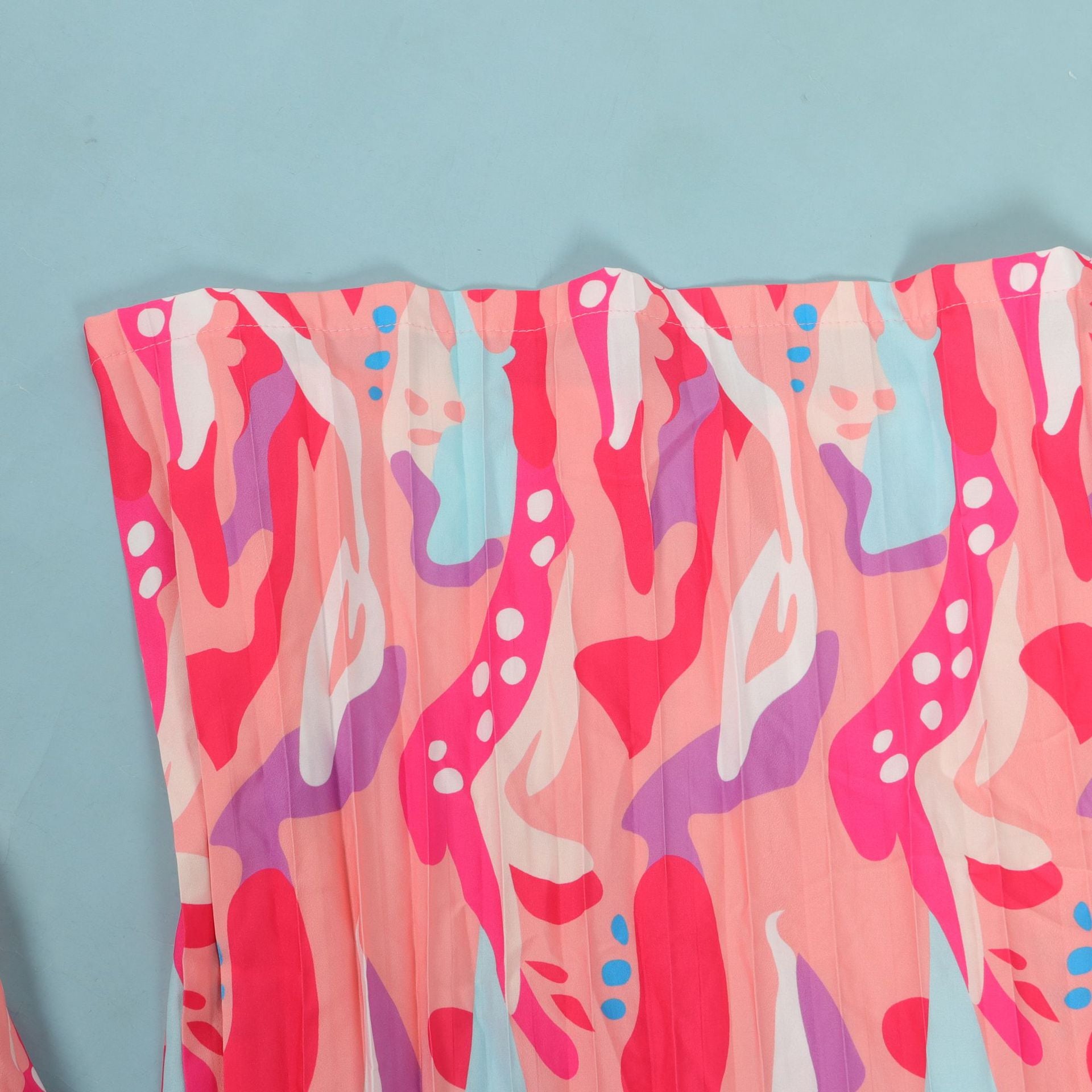 Sexy printed suspenders pleated wide-leg suspenders Jumpsuit 35