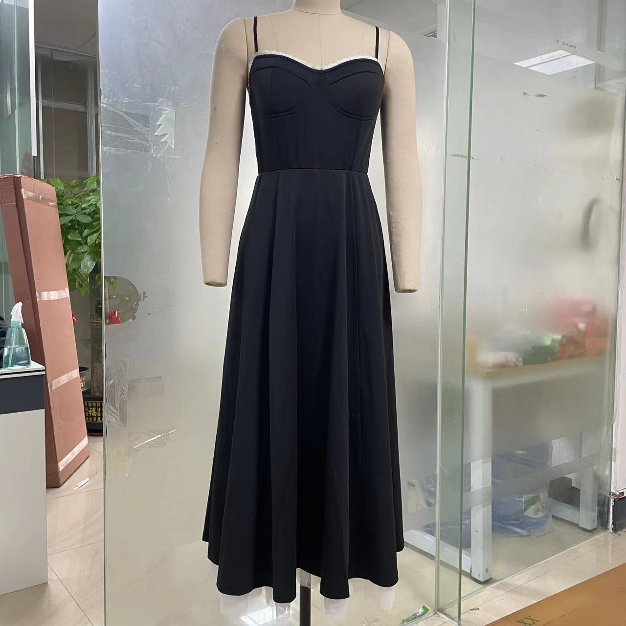 Women Sexy Suspender V-Neck Sleeveless Dress 29
