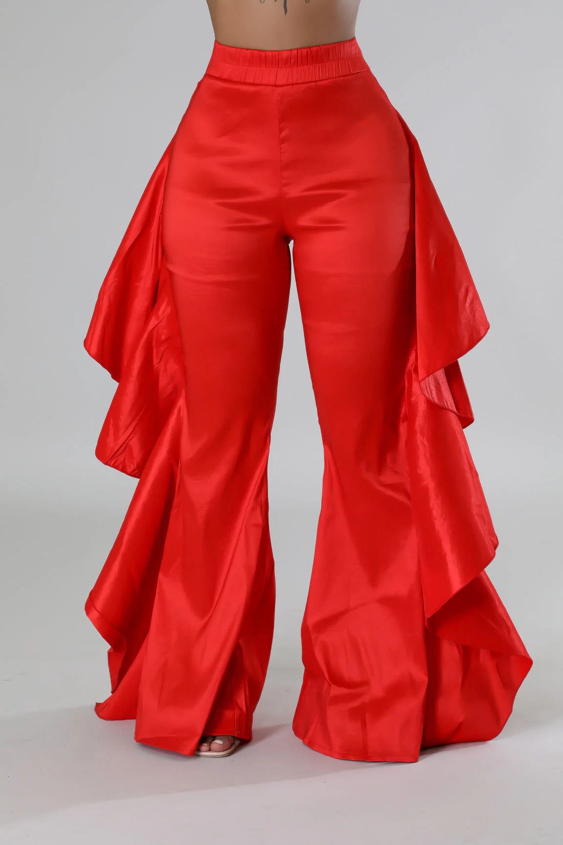 Women ruffle trousers 4