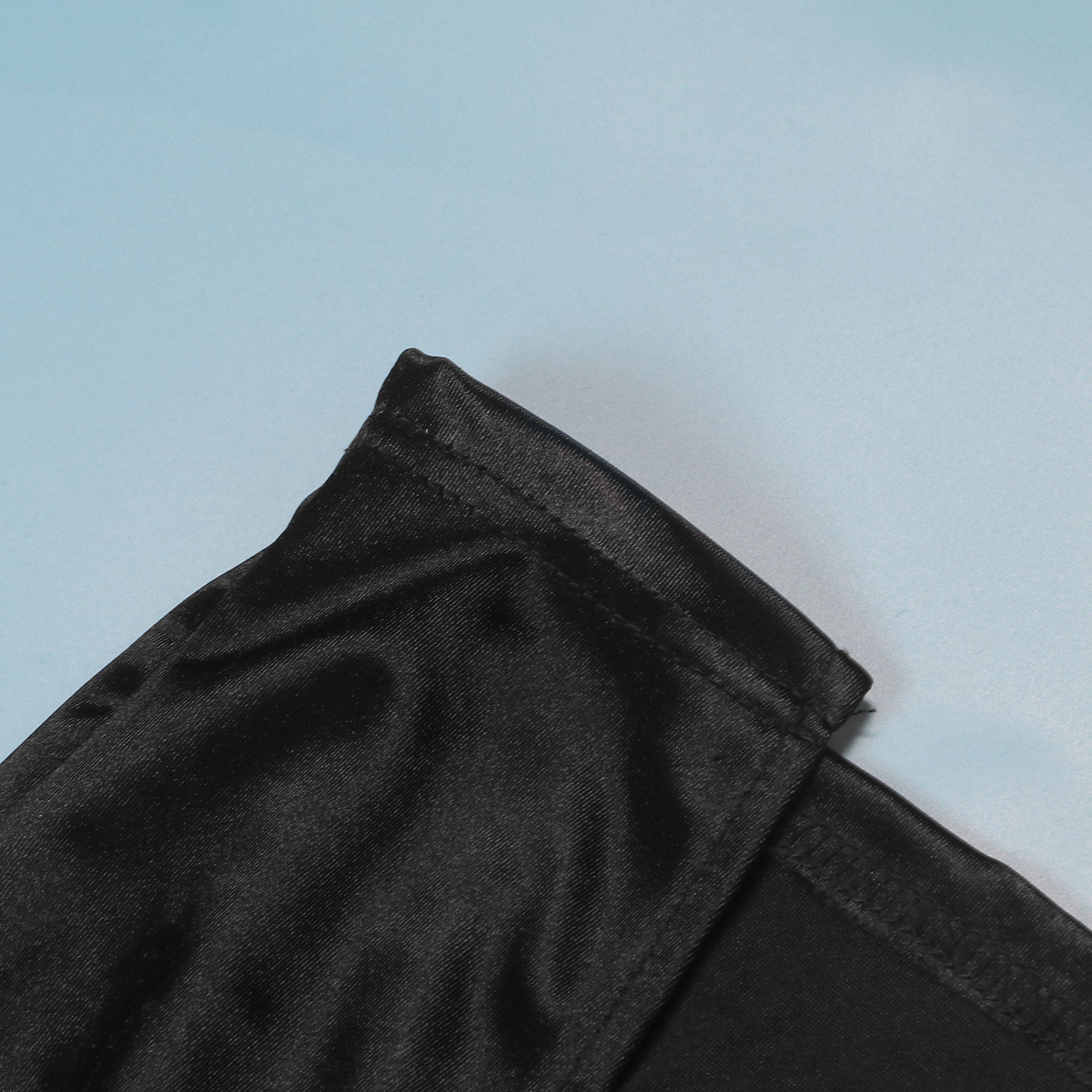 Sexy Square Collar Tight Fitting Stretch Sequin Slit Bodycon Dress 39