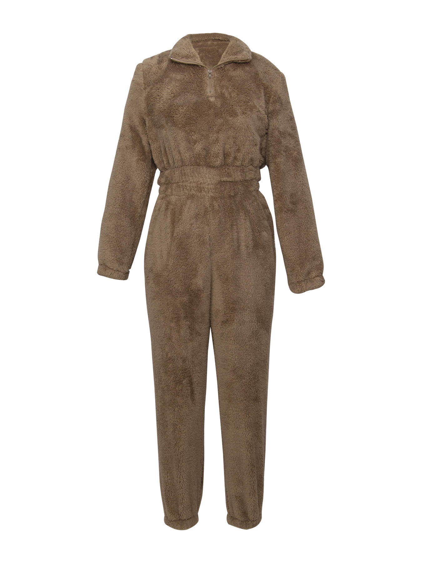 Women Solid Long Sleeve Top and Long Pants Casual Two-Piece Set 8