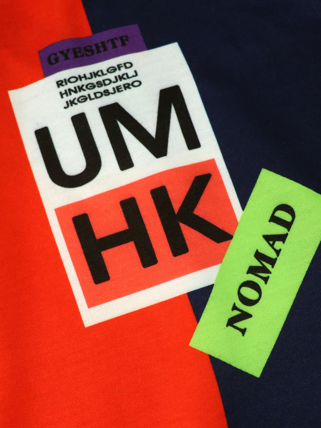 Trendy Women's Street Hip-Hop Fashion Patchwork Contrast Color Print Loose Casual Round Neck Long Sleeve Top 8