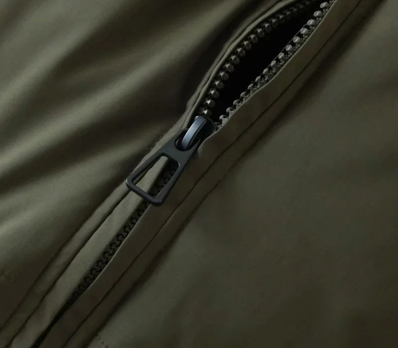 women's winter style fashion Stand Collar zipper pocket warm cotton-padded jacket 37