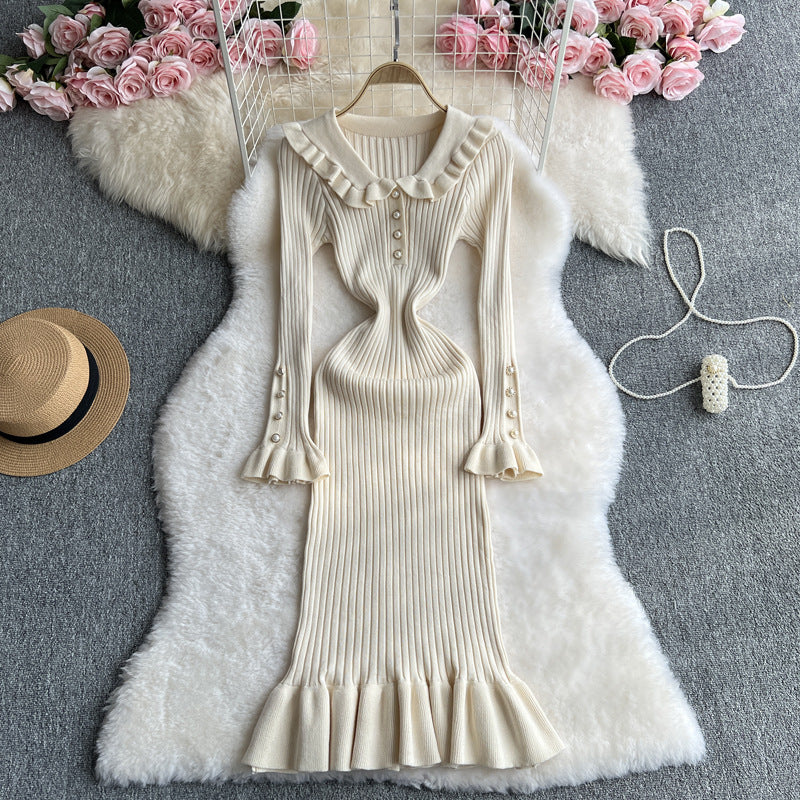 Women French ruffle dress