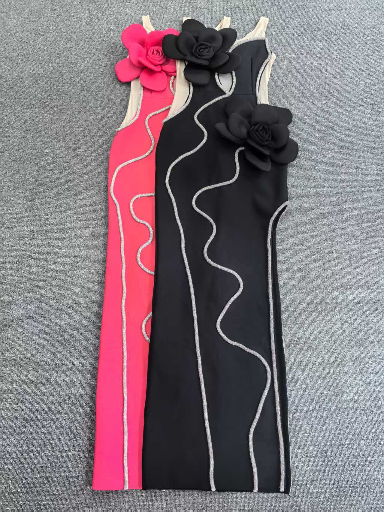 Women beaded sequin bandage dress 11