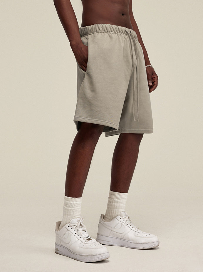 Summer Men's Solid Color Trendy Loose Casual Knee-Length Sports Shorts 13