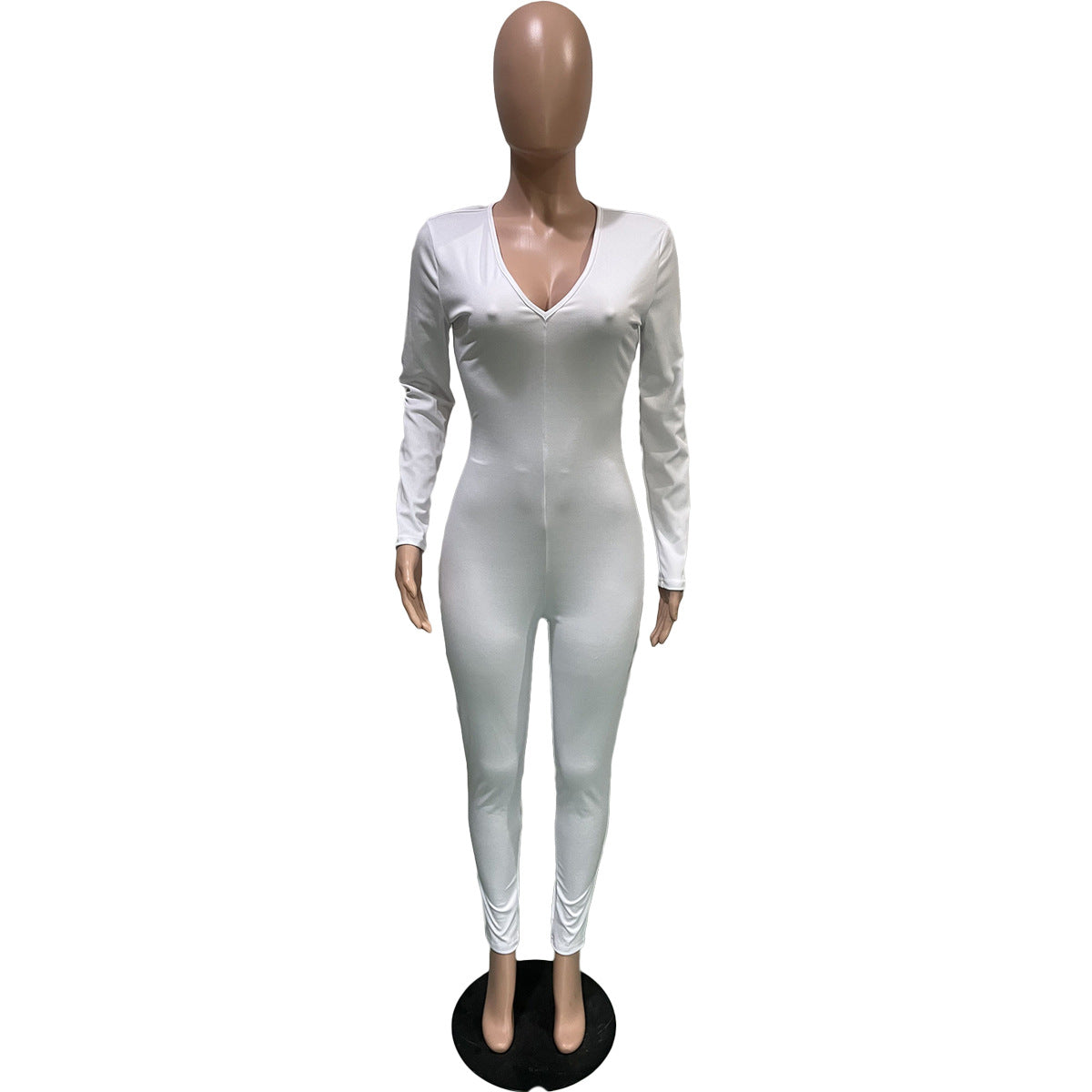 Women's Back Drawstring Scrunch Butt Sexy Jumpsuit 21