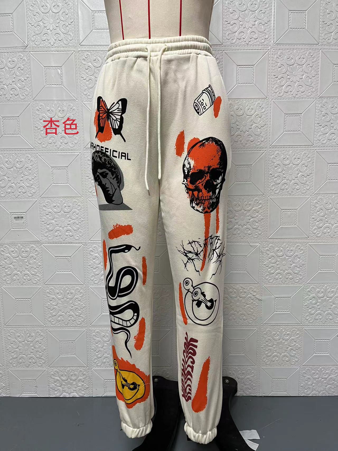 Women's Sweatpants Halloween Trend Print High Waist Casual Pants 13