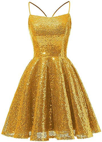 Sequined Evening Dress Strap A-Line Party Dress For Women（Processing time need 3-6 days） 11