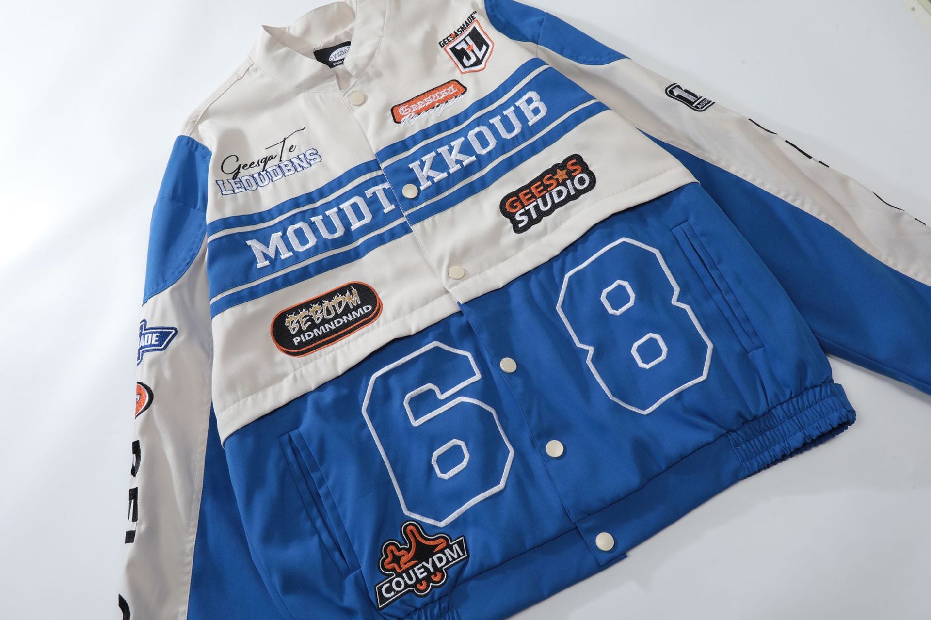 Men's detachable embroidered jacket 40