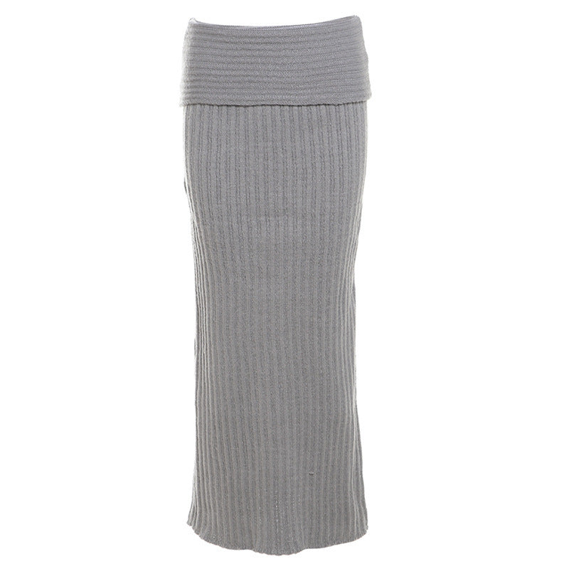 Women Off Shoulder Long Sleeve Loose Solid Knitting Sweater 29