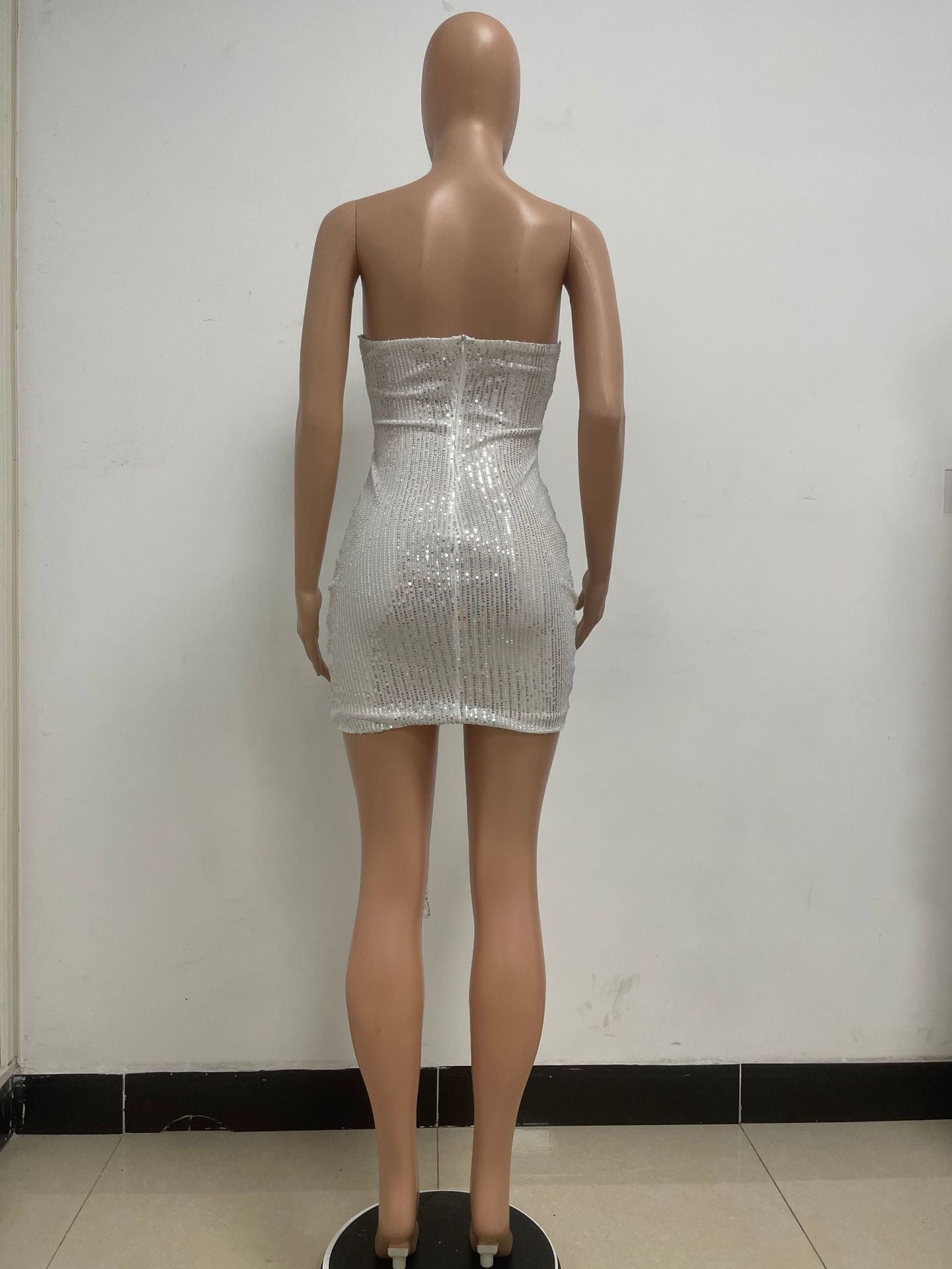 Women Summer Sleeveless Off Shoulder Backless Mini Dress 32