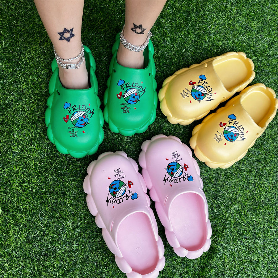 Spring And Summer Women's Shoes Sandals And Slippers Couple Eva Waterproof Women Slippers 40