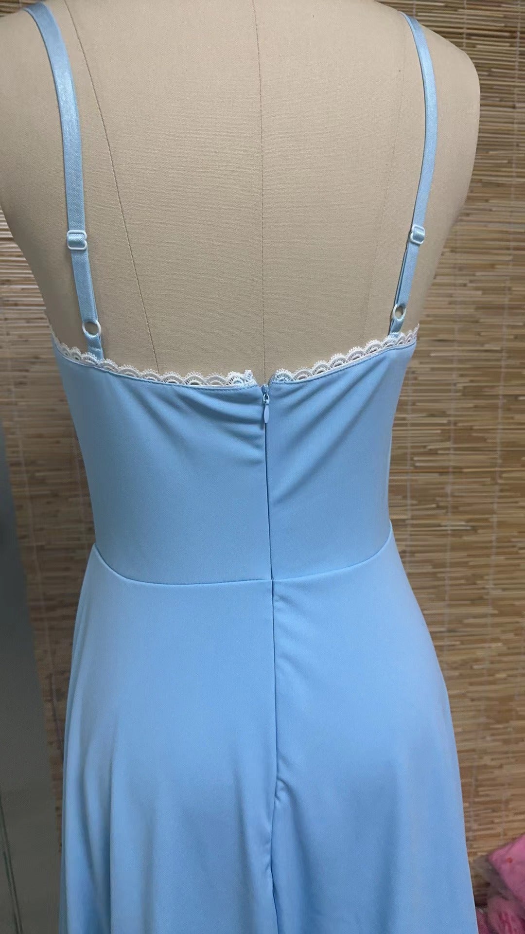 Women Sexy Suspender V-Neck Sleeveless Dress 26