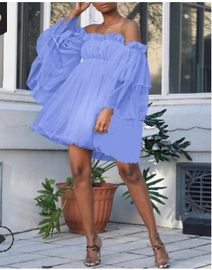 Solid Color High-Waist Strap Chic Dress 4