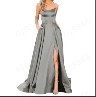 Solid Color Bridesmaid Dresses Long Maxi Dress Slim Fit Off Shoulder Bridesmaid Evening Dress 12