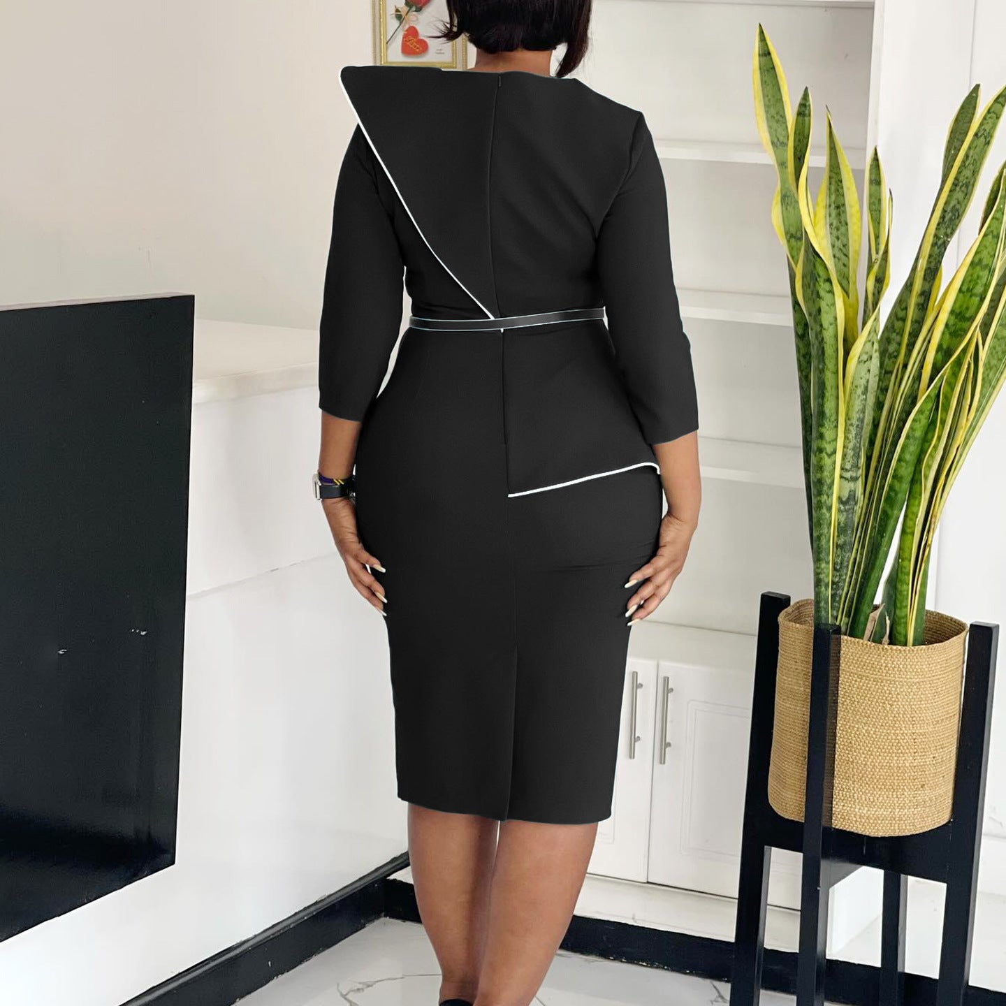 African Elegance Career Bodycon Dress 23