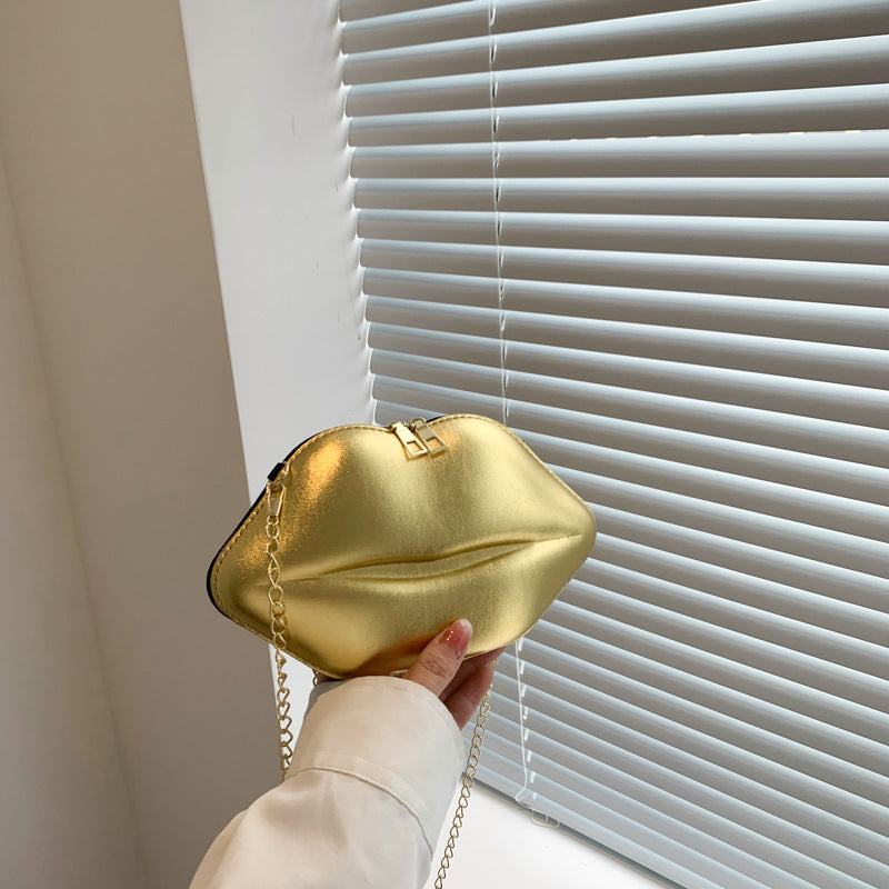 Women Lips Crossbody Chain Shoulder Bag 12