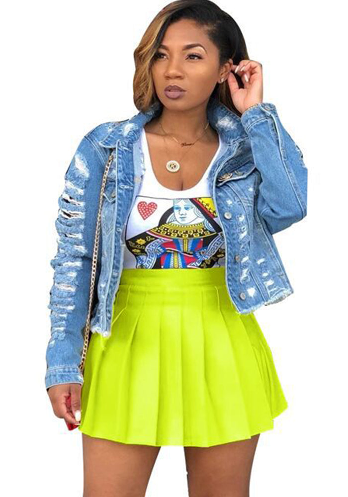 Women Fashion Sexy Hot Pleated Skirt