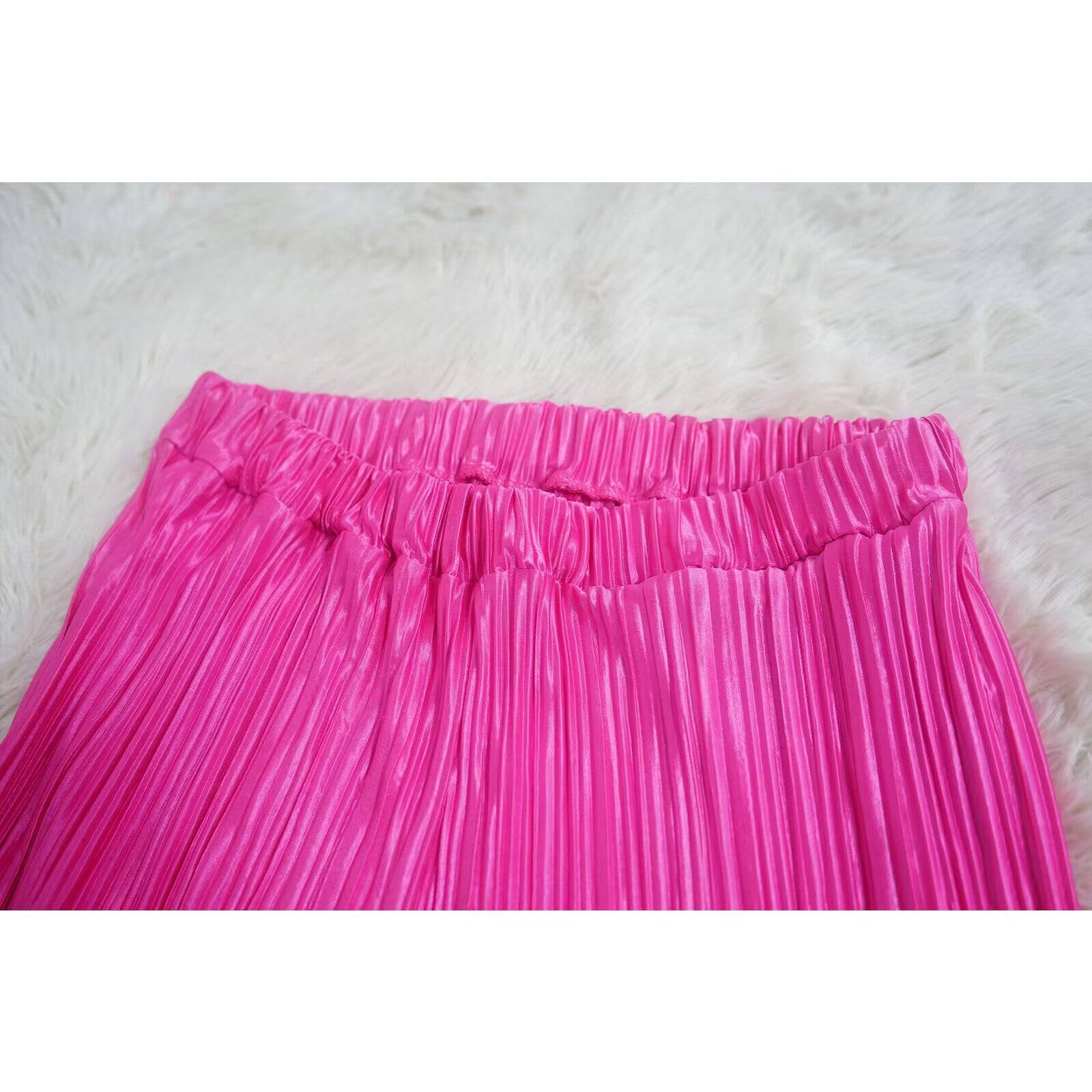 Fashion Women's Sexy Solid Color halter Sleeveless Low Back Top Pleated Pants two piece set 21