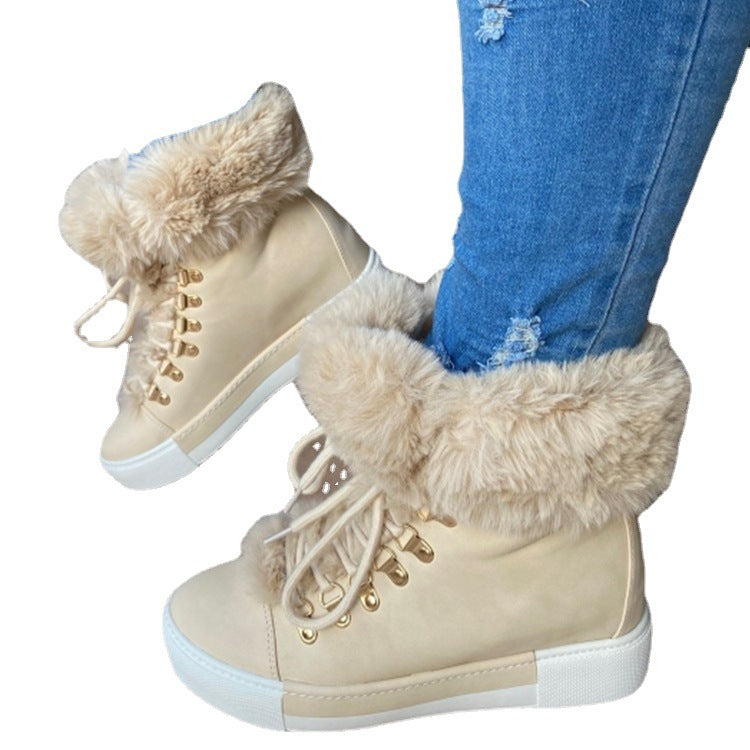 Women Winter Velvet Furry Snow Boots 11