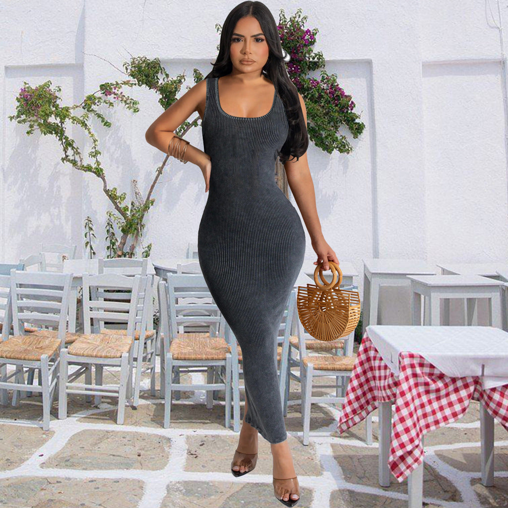 Sexy Fashionable U-Neck Women's Dress 6