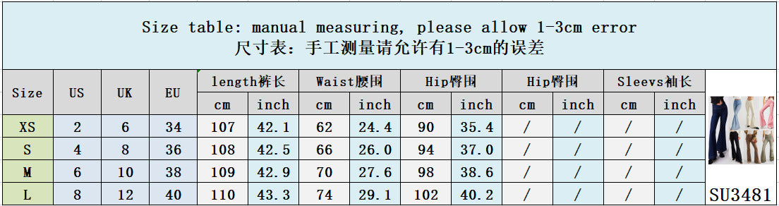 Spring And Autumn Irregular Denim Pants Women's High Waist Slim Fit Bell Bottom Trousers 20