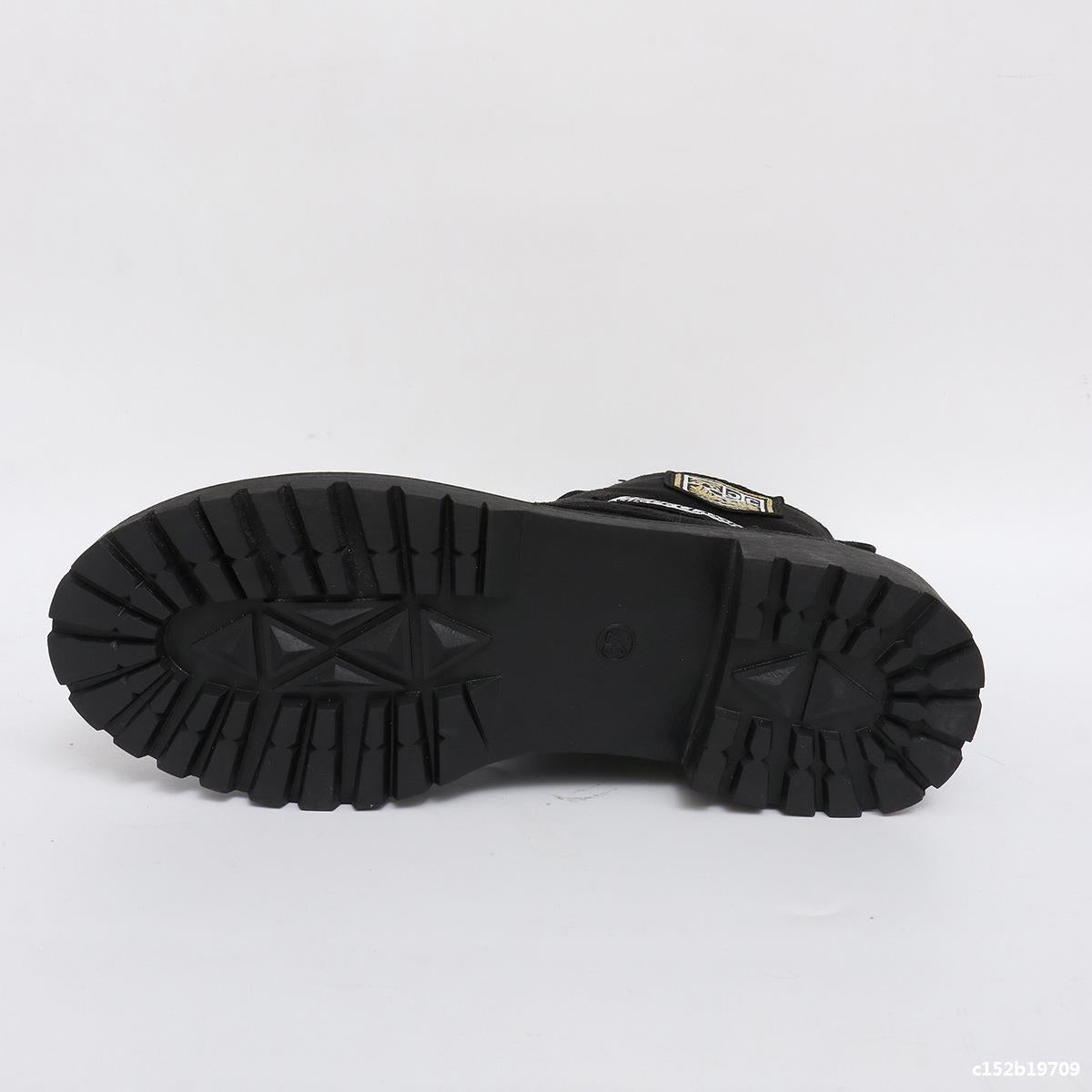 Winter Thick Sole Lace-Up Low Heel Decorated Martin Boots Women's Shoes 18