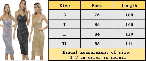 Summer Sexy See-Through Sequined Skirt Slim Fit Party Dress 15