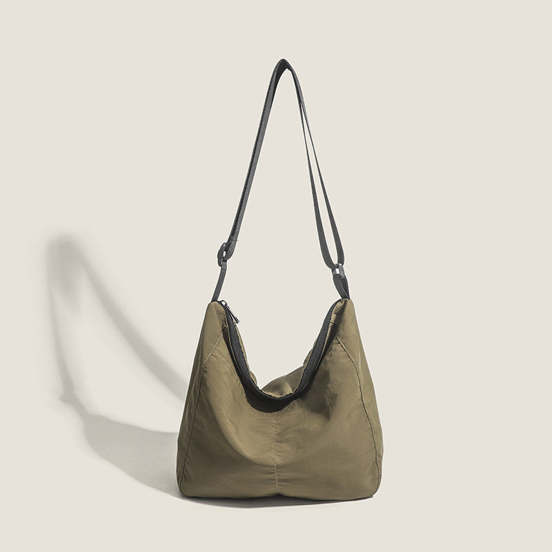 Lightweight Nylon Cloth Tote Bag Large Capacity Shoulder Crossbody Bag 11