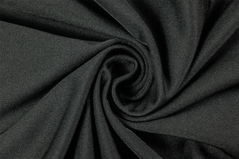 Solid Color Women's Slim Slash Shoulder Long-Sleeve Short Bodycon Dress 17