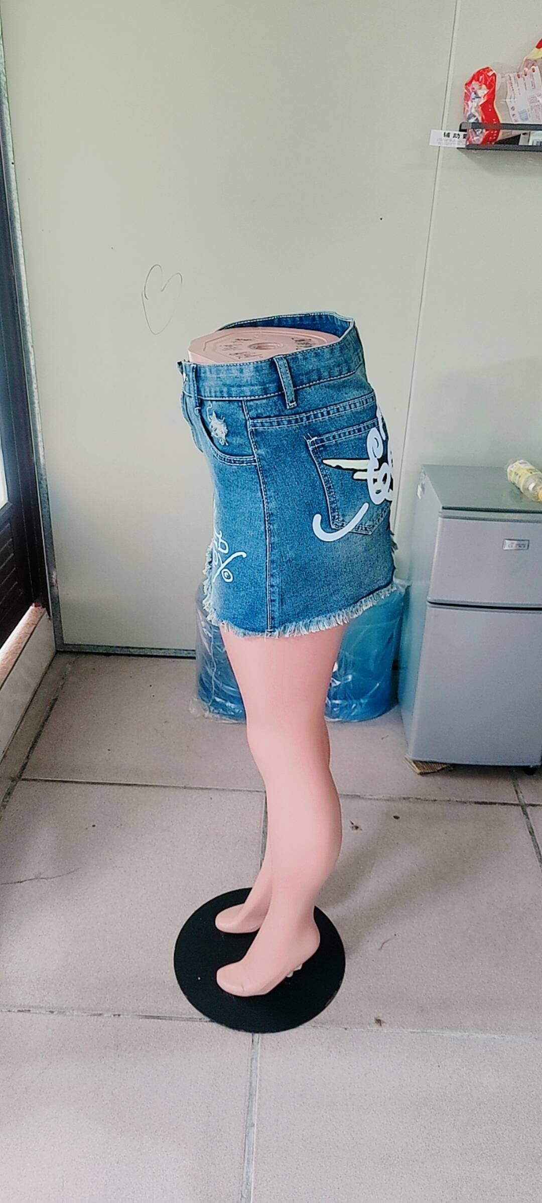 Women Denim Bodycon Mini Skirt 7